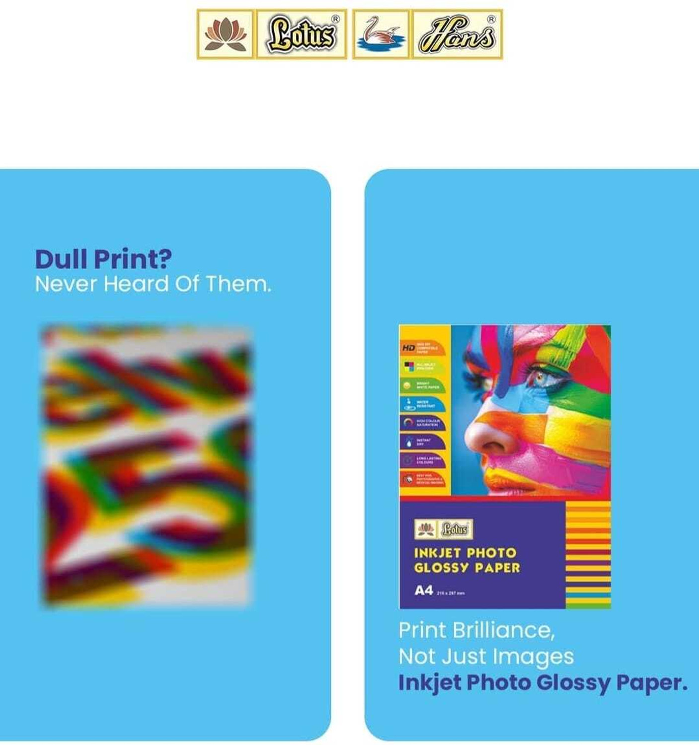 Image of LOTUS STATIONERY PHOTO GLOSSY PLAIN A4 180 gsm Photo Paper