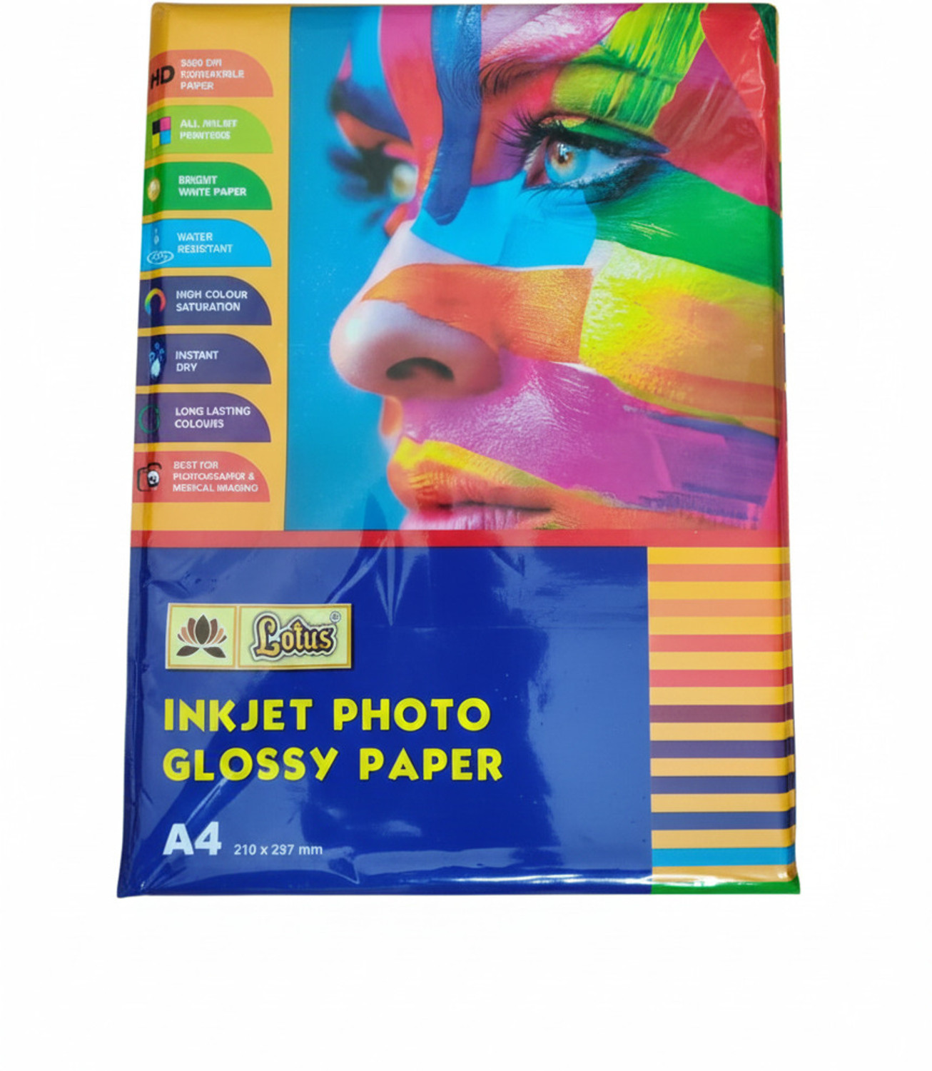 Image of LOTUS STATIONERY PHOTO GLOSSY PLAIN A4 180 gsm Photo Paper