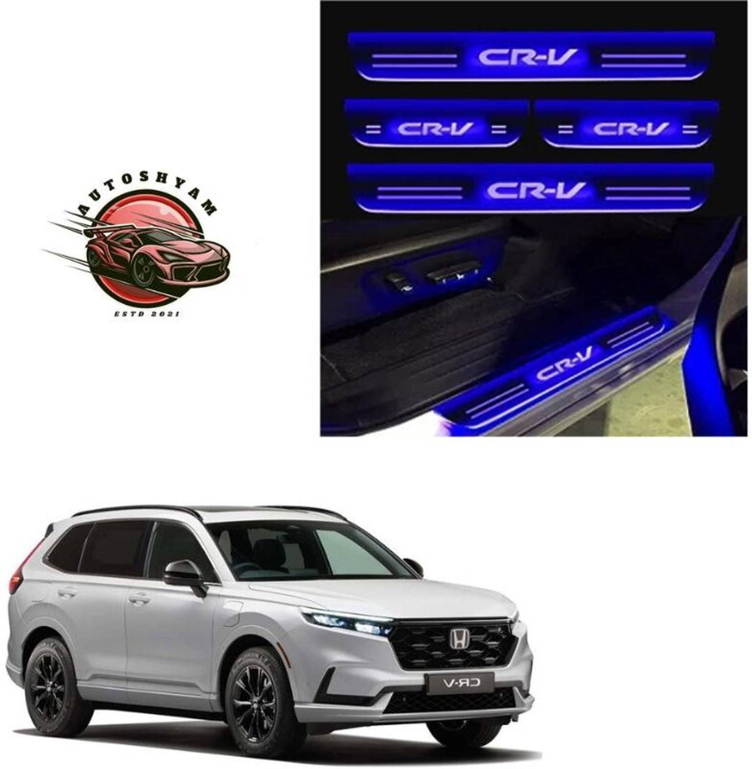 AUTOSHYAM Crv car door foot step led sill plate Door Sill Plate Door Sill Plate