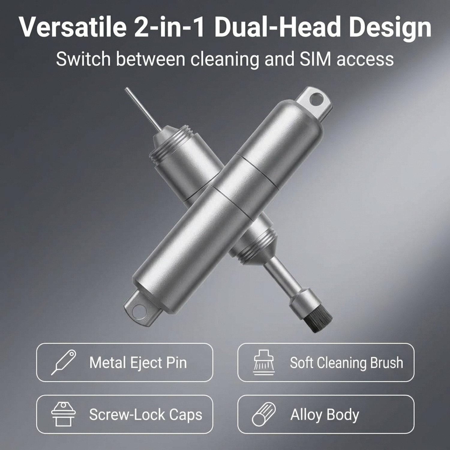 Image of SERPLEX 2 in 1 Sim Ejector and Cleaning Tool Sim Adapter