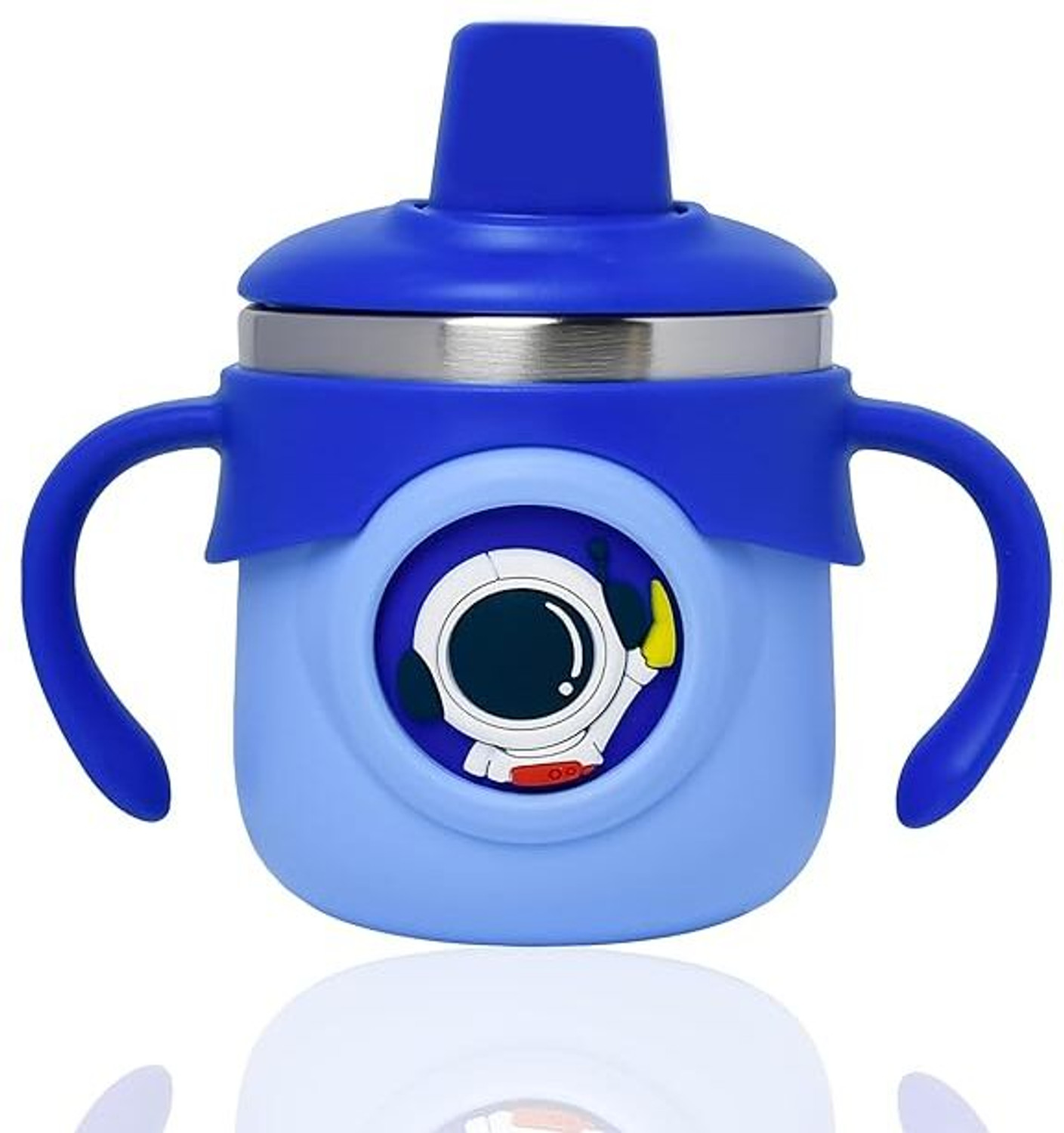 Image of ApexUni Stainless Steel Insulated Hot & Cold Sipper Bottle for Baby