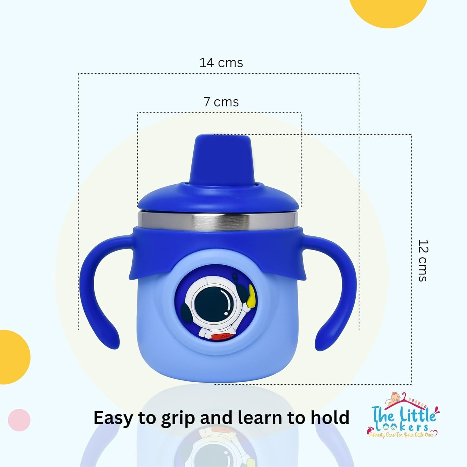 Image of ApexUni Stainless Steel Insulated Hot & Cold Sipper Bottle for Baby