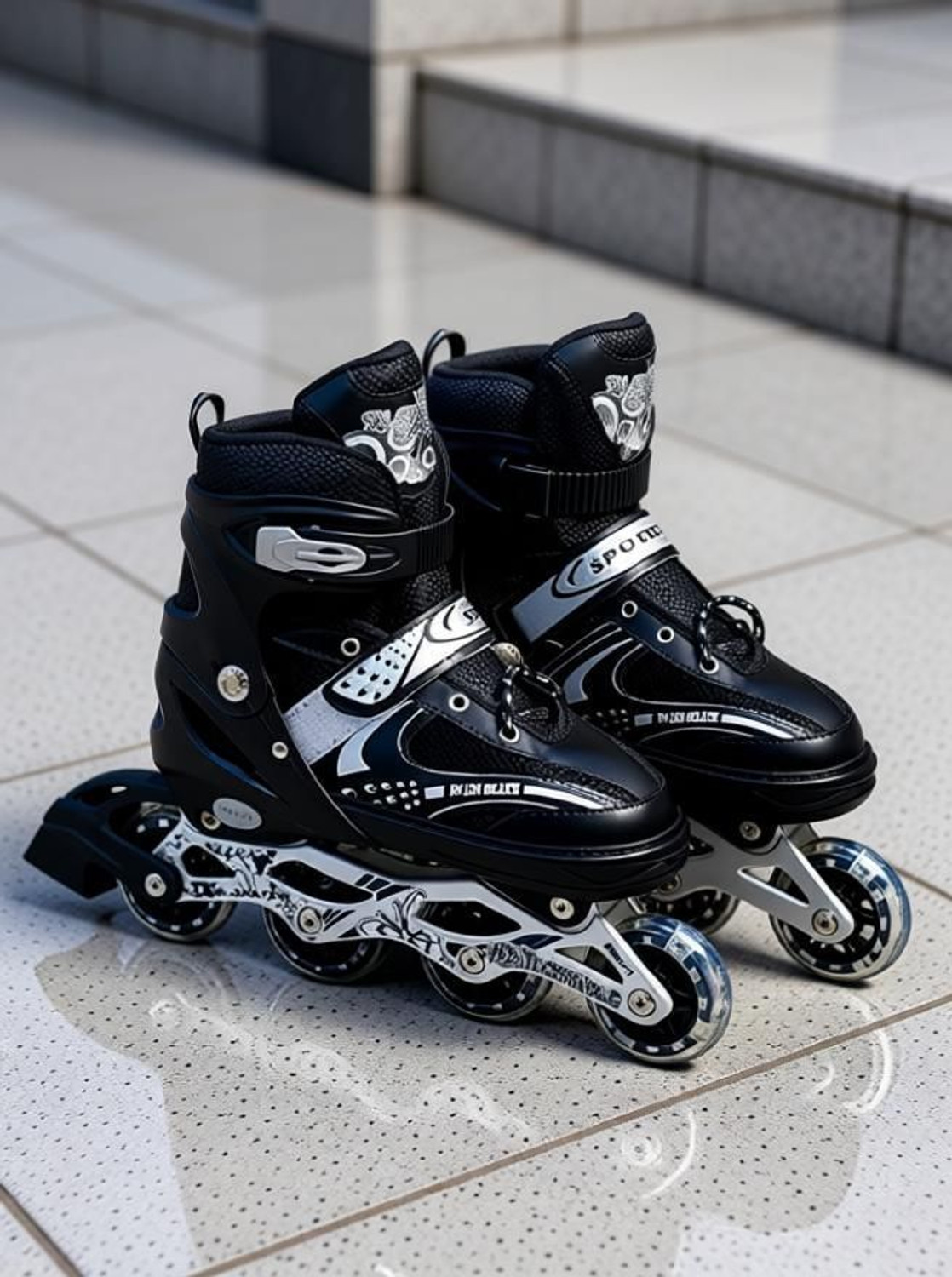 Image of Kovea Skates with PU Flashing Wheel Aluminum Body in-Line Skates03 In-line Adults Size 6 UK - 9 UK