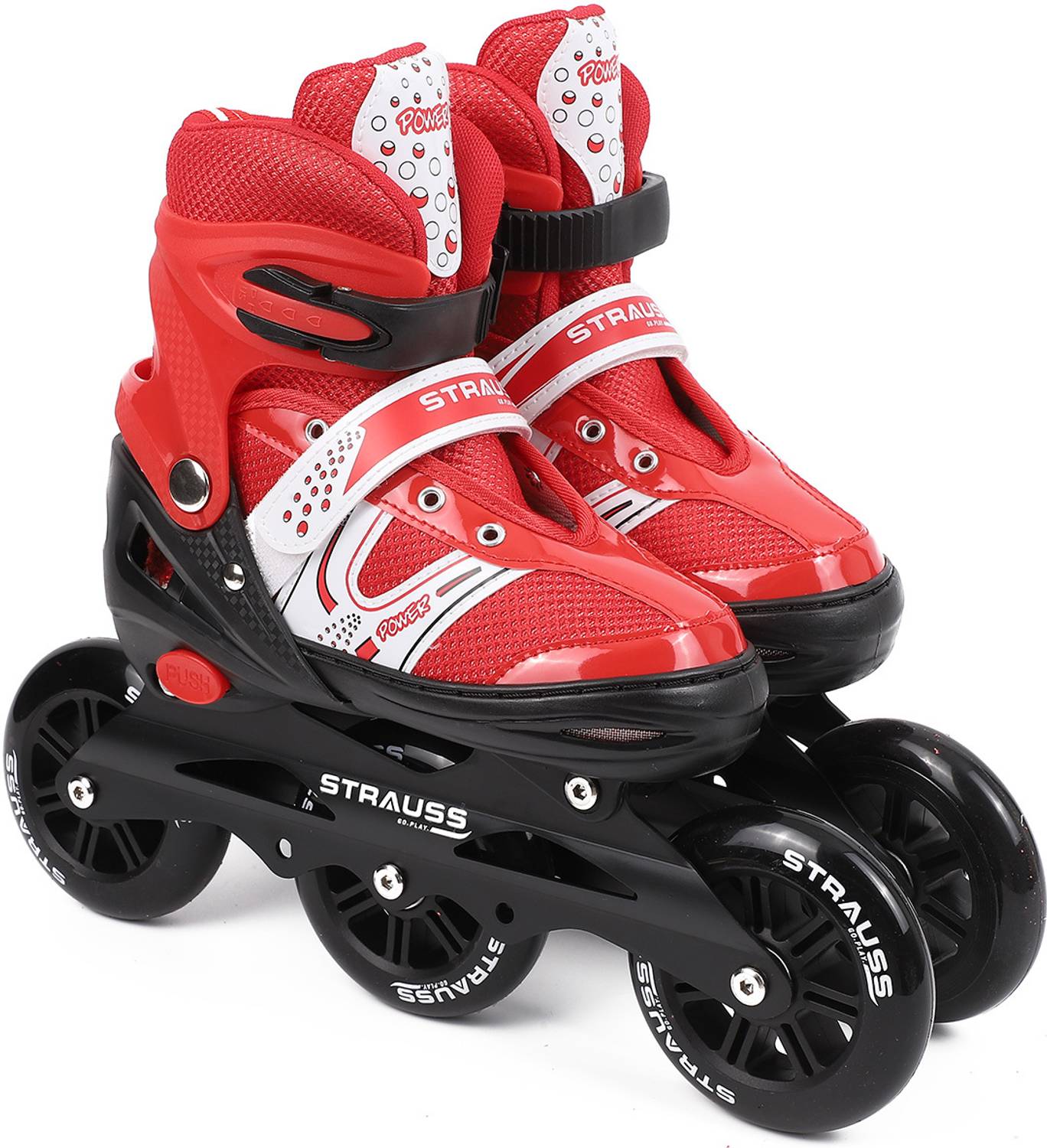 Strauss Adjustable Inline Skates (Blaze) UK 7-11 - Image 1