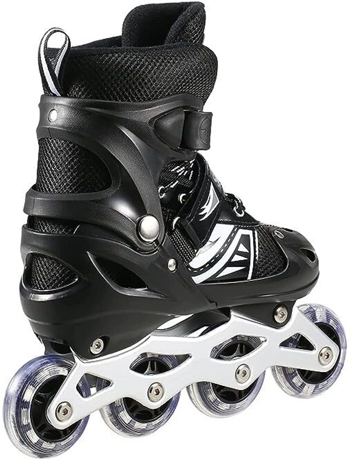 Image of DolbyCreation Sparkle Adjustable Inline Skates with Front Light up Wheels In-line Adults