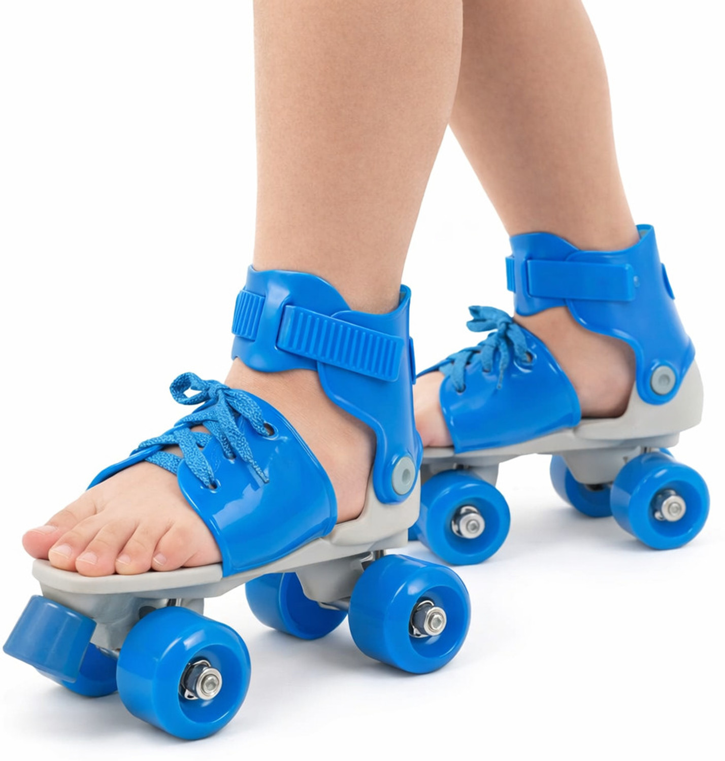 Image of KAVANA Roller skates for boys and girls in line skating shoe. Quad Roller Skates 1B Quad Roller Kids Size 6 UK - 12 UK