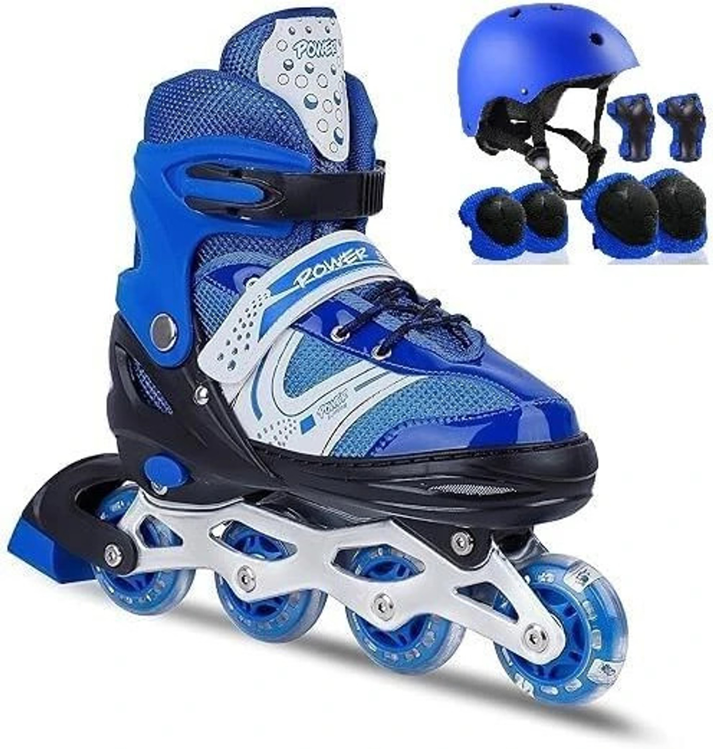 Image of MILONI USA Hight Quality Size Adjustable Aluminum-Alloy In-line Adults Size 6 UK - 9 UK