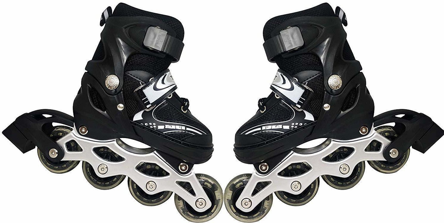 Image of DolbyCreation Sparkle Adjustable Inline Skates with Front Light up Wheels In-line Adults