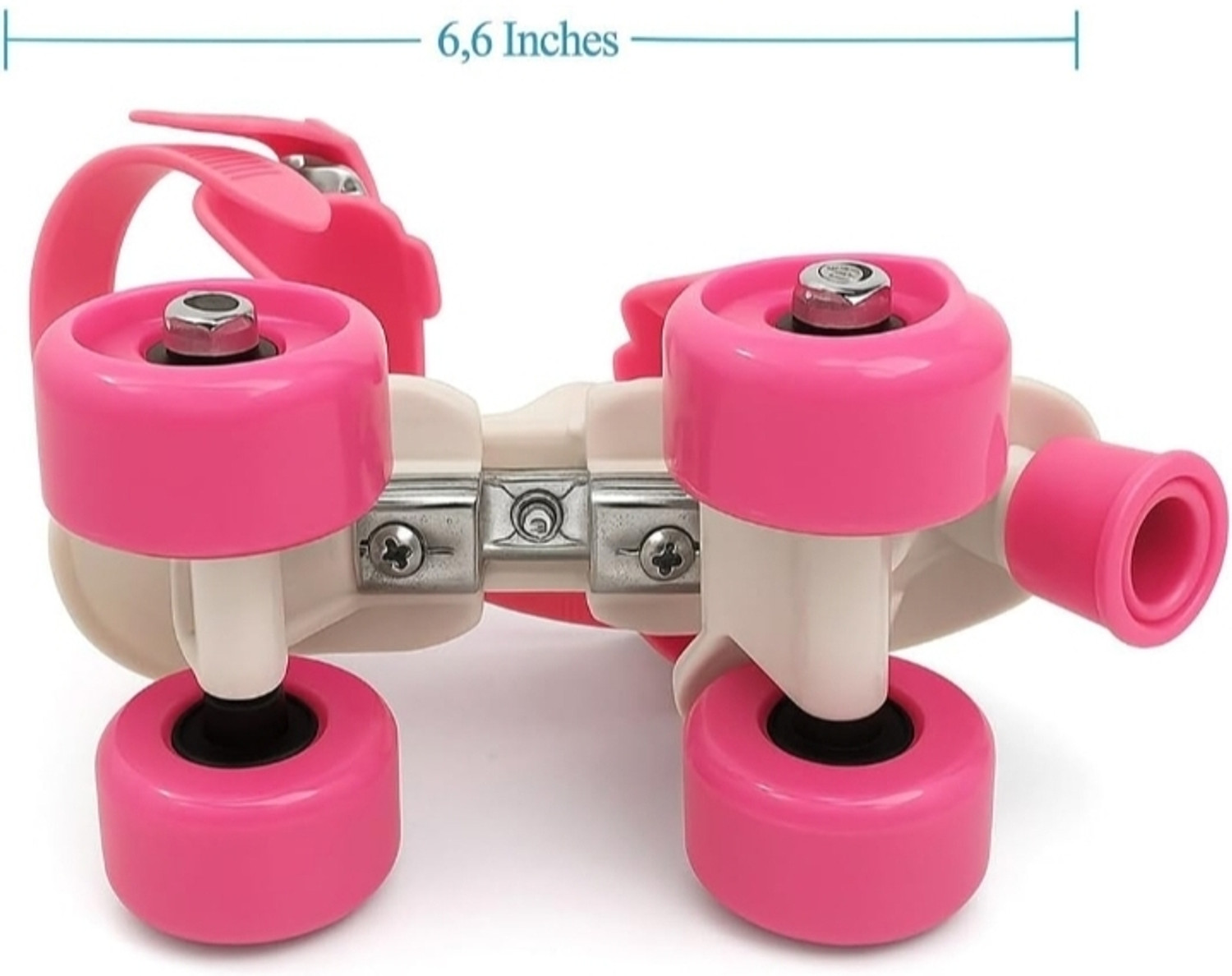 Image of Maa Momai Toys Pink roller Skates Quad Roller Kids Size 5C UK - 6.5C UK