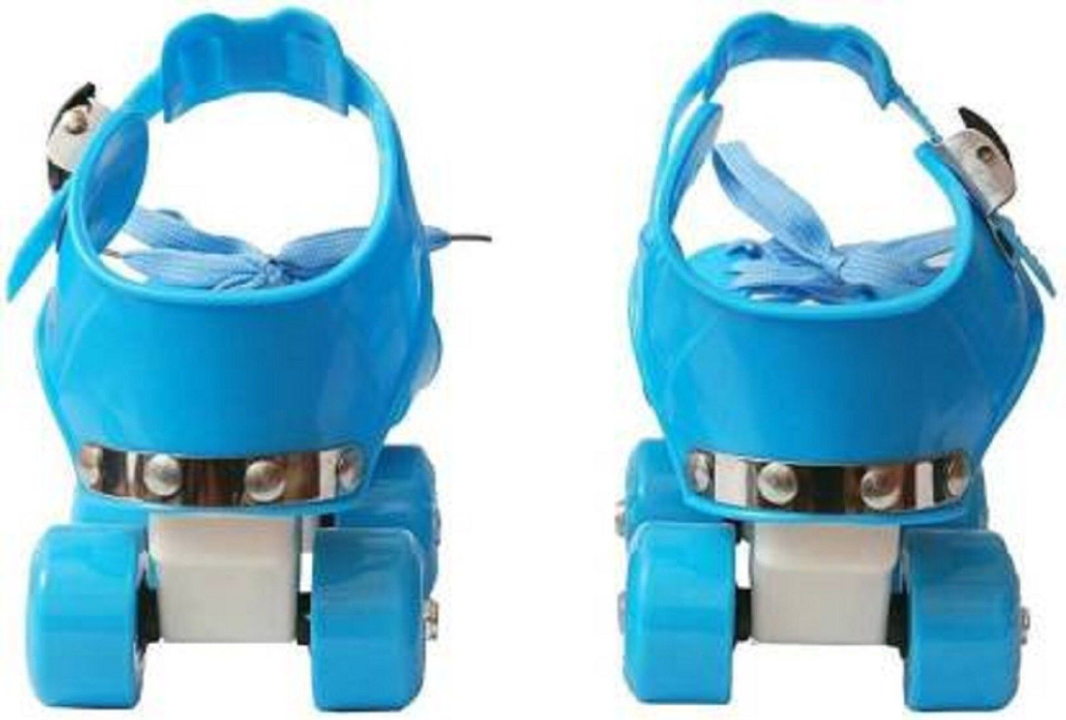 Image of JAMEN BORO SPORTS SPORTS Live Pro Lite Roller Skates Shoes For Kids / Childrens Quad Roller Skates - Quad Roller Adults Size 4 UK - 6 UK (Adjustable, Beginner, Blue)