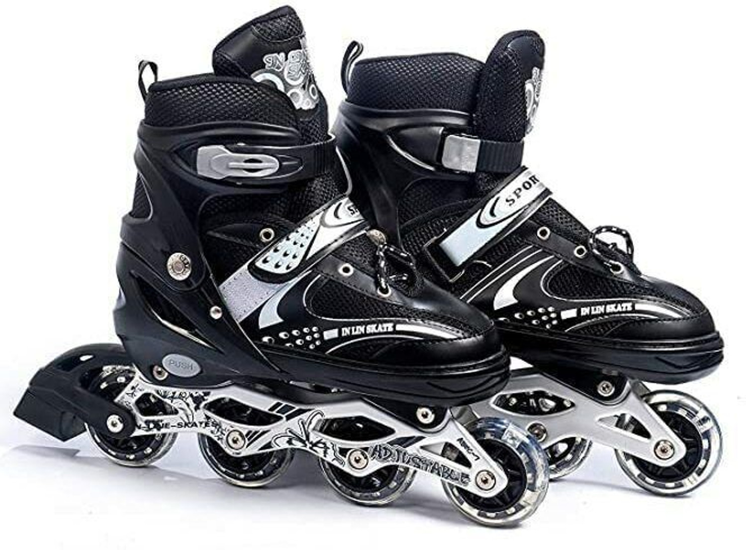 Image of Kovea Skates with PU Flashing Wheel Aluminum Body in-Line Skates03 In-line Adults Size 6 UK - 9 UK