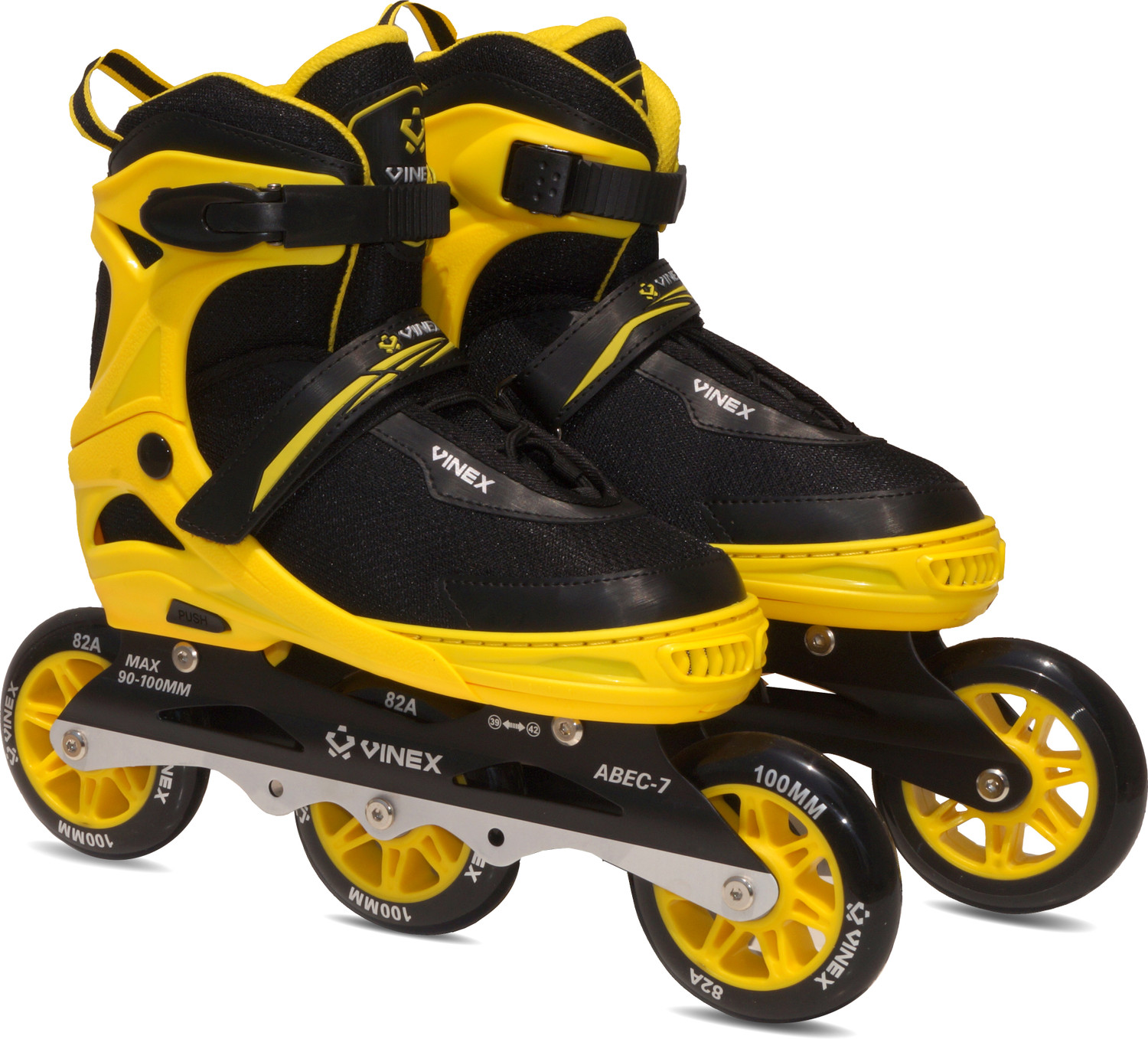 Image of VINEX Sonic Inline Skates, Comfortable & Adjustable PU Wheel Roller Skating Shoes In-line Kids, Adults