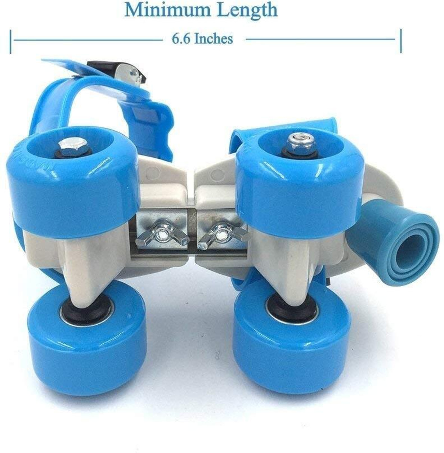 Image of KAVANA Roller skates for boys and girls in line skating shoe. Quad Roller Skates 1B Quad Roller Kids Size 6 UK - 12 UK