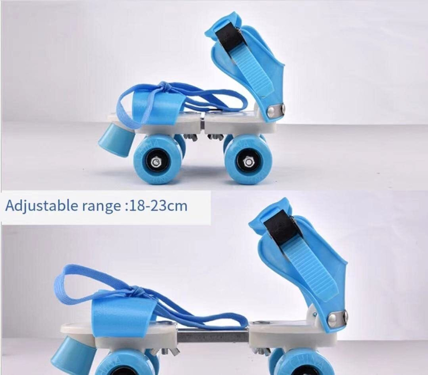 Image of KAVANA Roller skates for boys and girls in line skating shoe. Quad Roller Skates 1B Quad Roller Kids Size 6 UK - 12 UK
