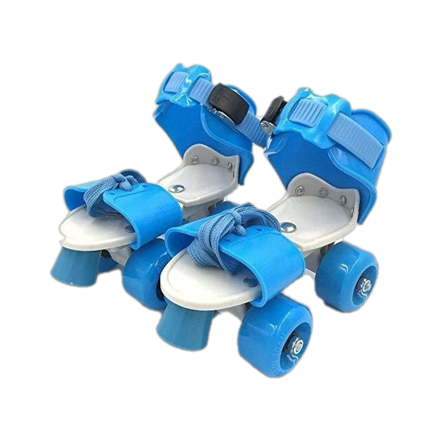 Image of J K INTERNATIONAL Adjustable Multi Color Quad Shoe Roller Skates for Boys and Girls, Inline Skating Shoes Suitable for Age Group 5 to 12 Years, Size 4-6 UK Quad Roller Skates Quad Roller Adults Size 8 UK - 4 UK (Adjustable, Beginner, Intermediate, Training, Recreational, Advanced, Blue)