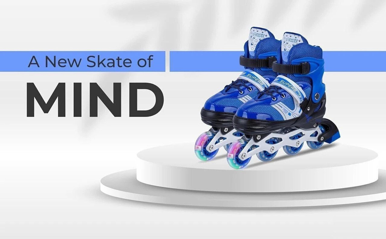 Image of PVE 4 Wheel Skating Shoes for Boys and Girls Age 7 to 12 Years In-line Adults Size 6 UK - 9 UK
