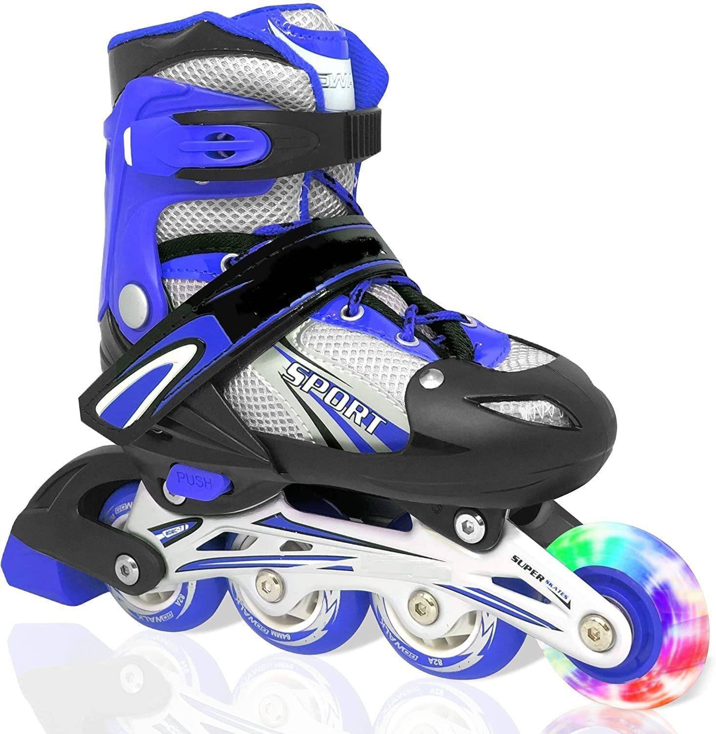 SPEEDYZONE Inline Skates Size 38-42, Blue - Image 3