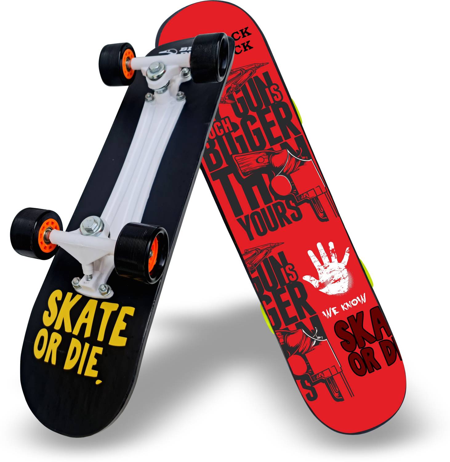 Jaspo Black Duck Fibre (26" X 6.5") Fully Assembled Skateboard (Suitable for All Age Group) - RED DEVIL 26.5 inch x 6.5 inch Skateboard Rs. 592 - Flipkart