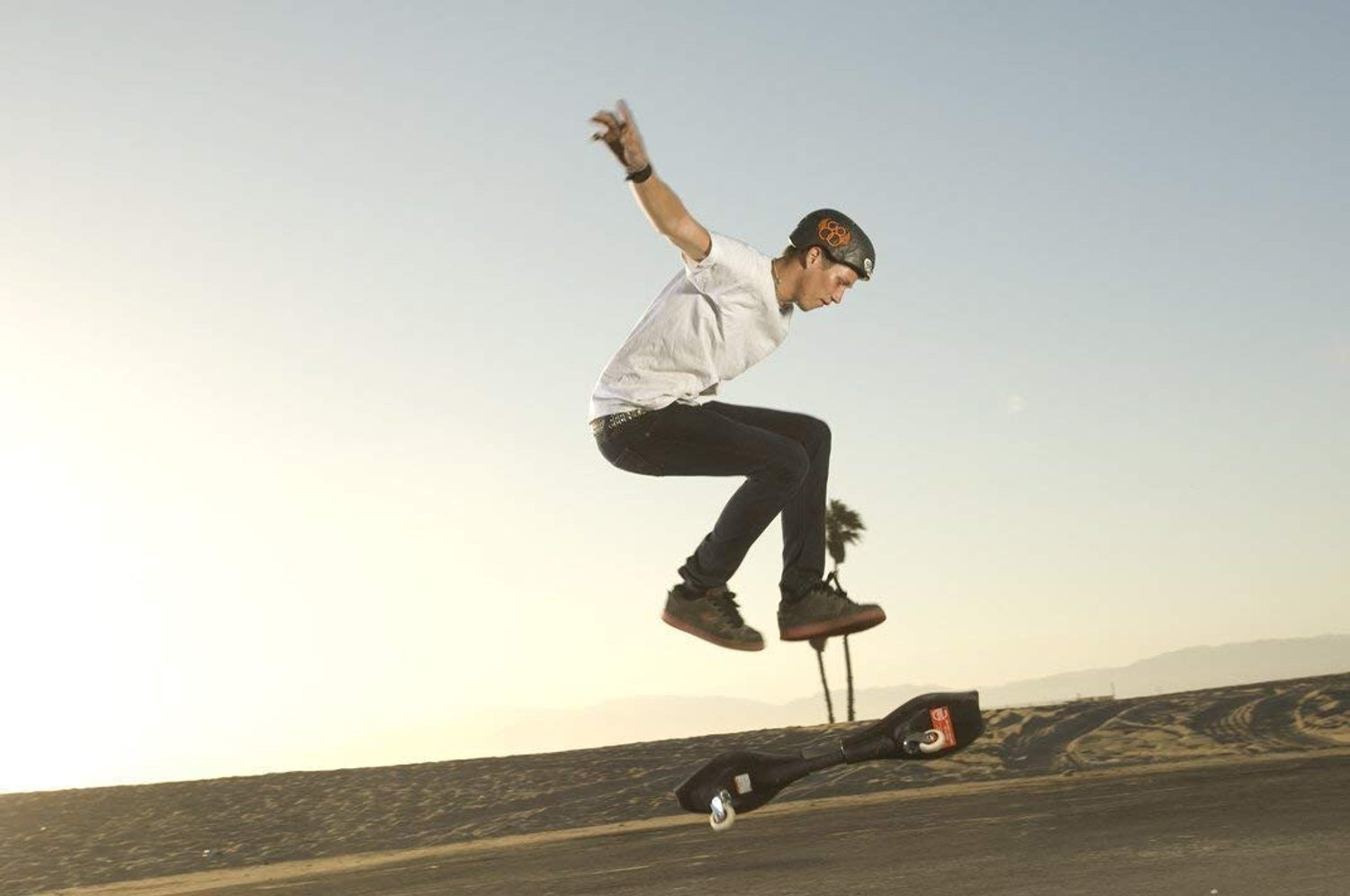 Image of Baba Fab Aluminum Wave Board Skateboard with LED Wheels & Carry Bag - 100KG Capacity 9 inch x 34 inch Skateboard