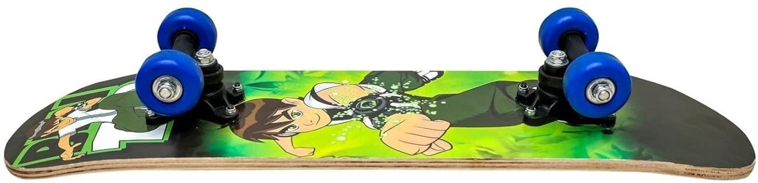 Image of Zuuluzrs New Ben 10 Portable Handheld Skateboard, 22 inch Light Flashing 4 Wheels Skate Board 6 inch x 24 inch Skateboard