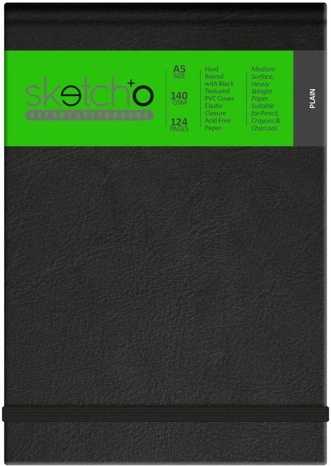 ANUPAM SketchO Sketchbook Hardbound,Portrait Opening Acid Free Natural Shade Paper A5 Sketch Pad