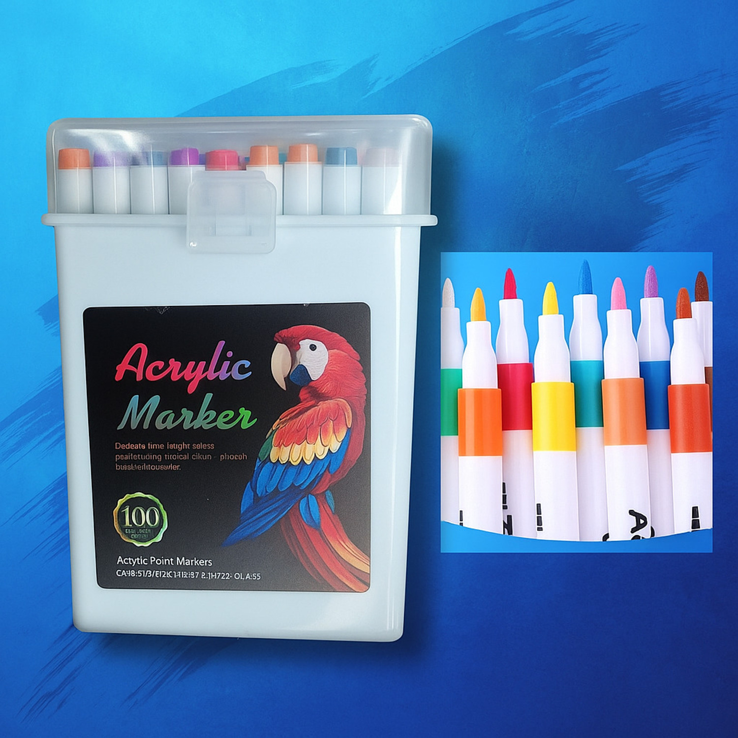 Image of KRUJYAM Acrylic Quick Dry & Smudge-Proof Ink Nib Sketch Pens