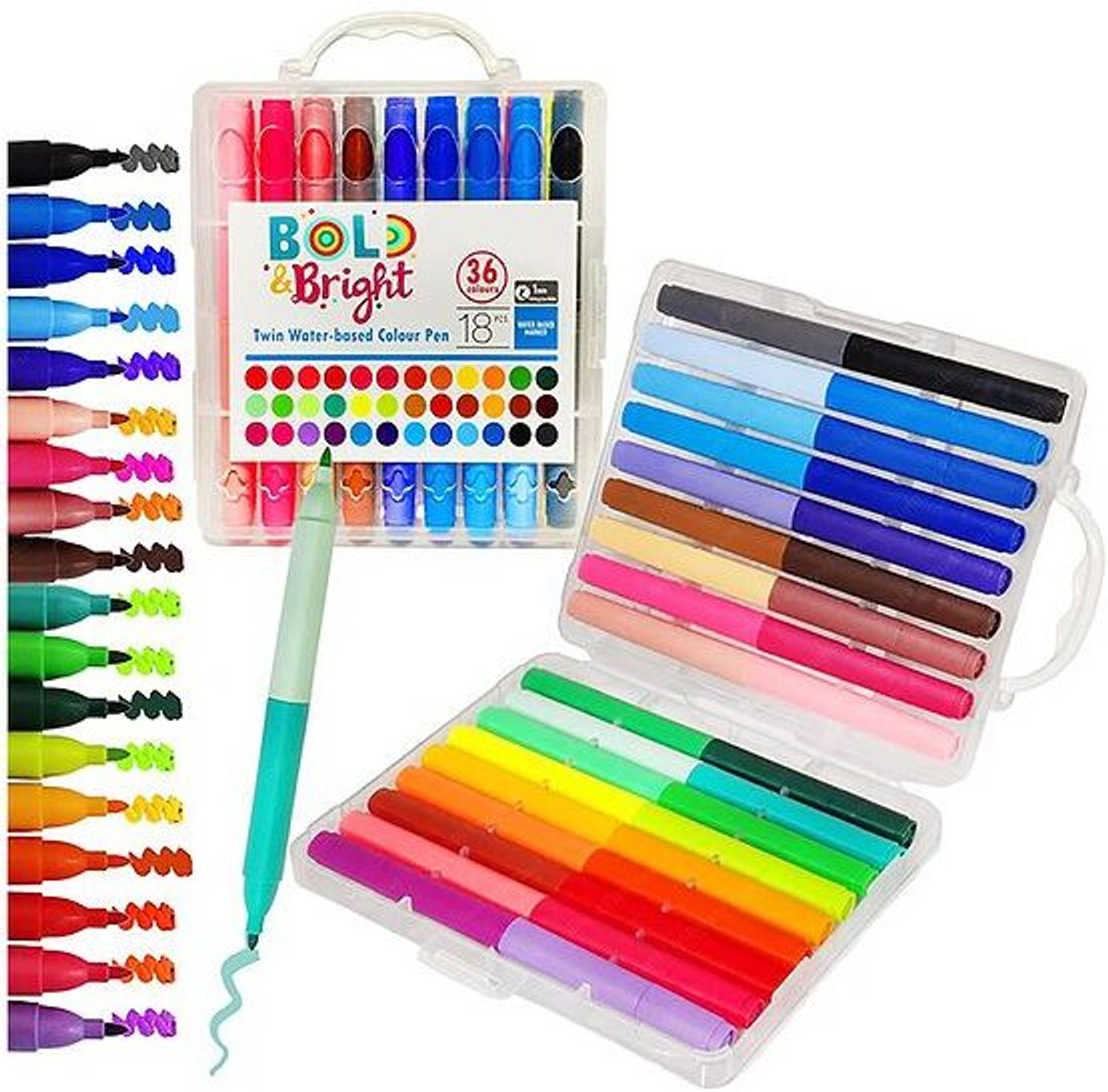 Flipkart.com | Sanchi Creation Water Based Colour Pens - Twin Tip