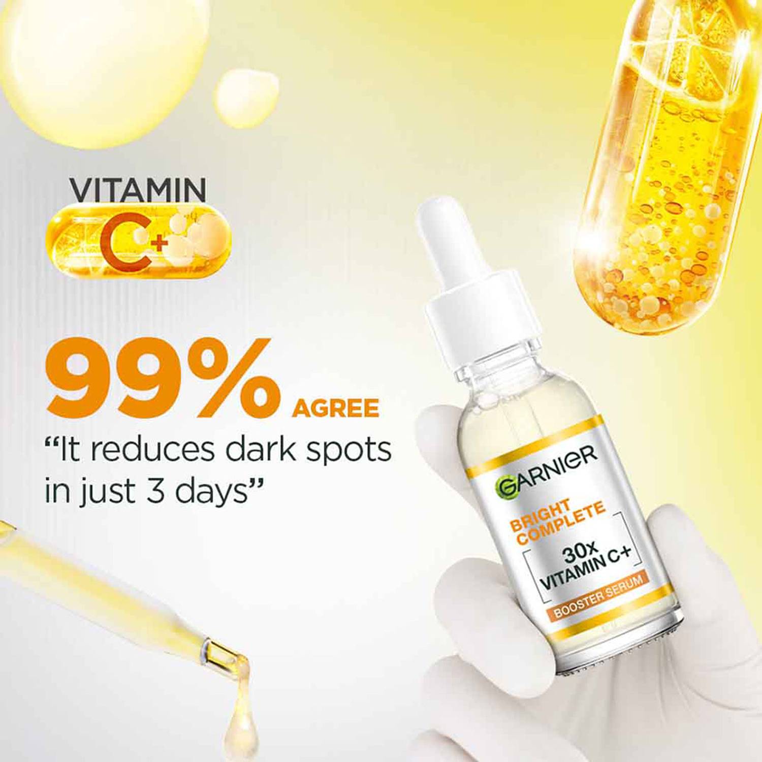 GARNIER Vitamin C + Face Serum 2% Niacinamide 0.5% BHA - Image 4
