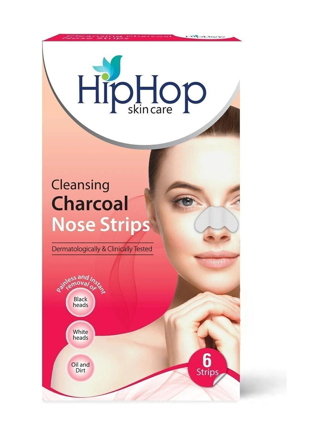 Image of HipHop Skincare Skin Care Charcoal Blackhead Remover Nose Strips
