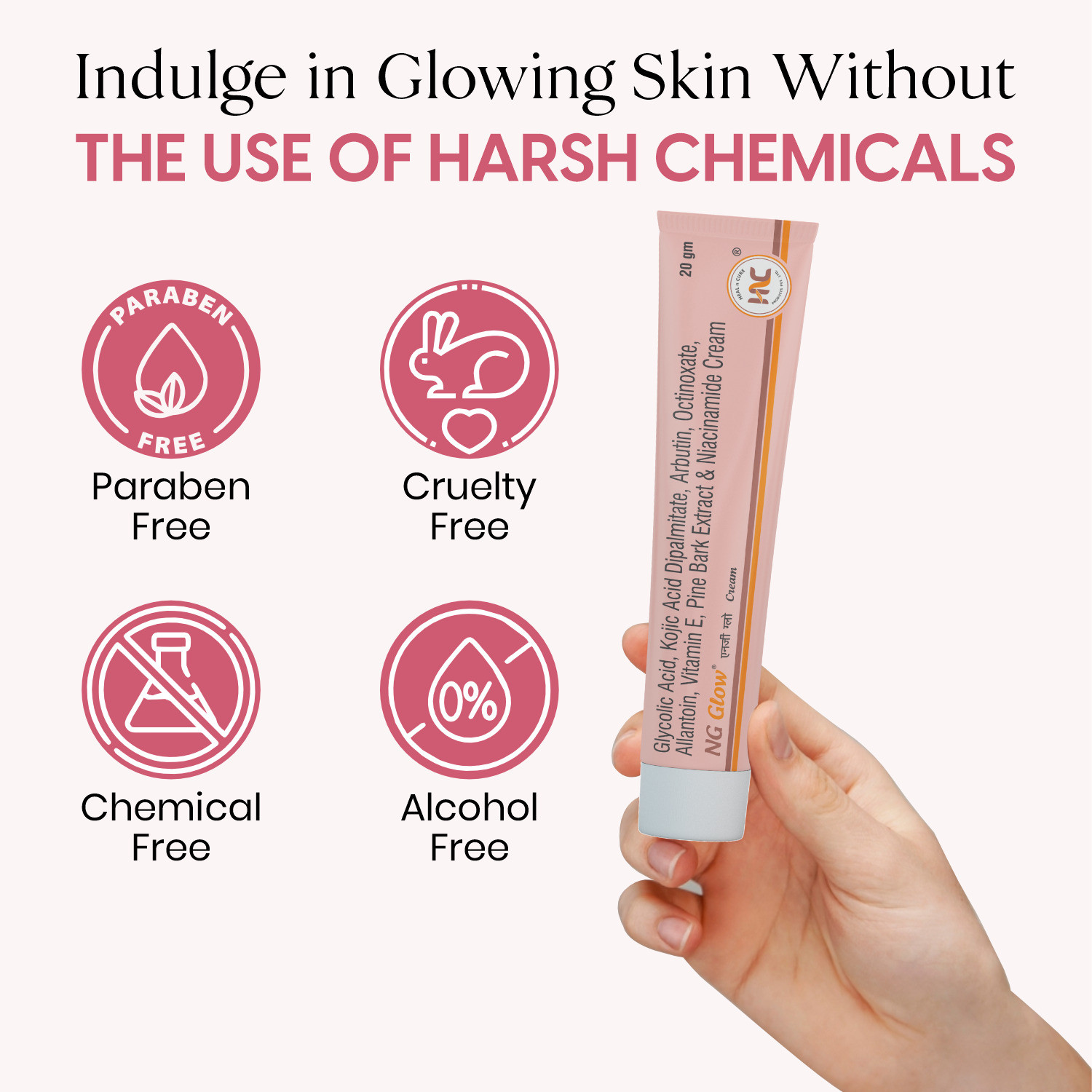 Image of HealNCure NG Glow Brightening Cream, Dark Spot, Pigmentation & Tan Corrector