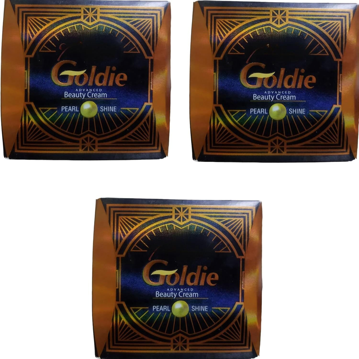 Image of ENERZYME GOLDIE BEAUTY CREAM PEARL SHINE PACK OF 3PCS