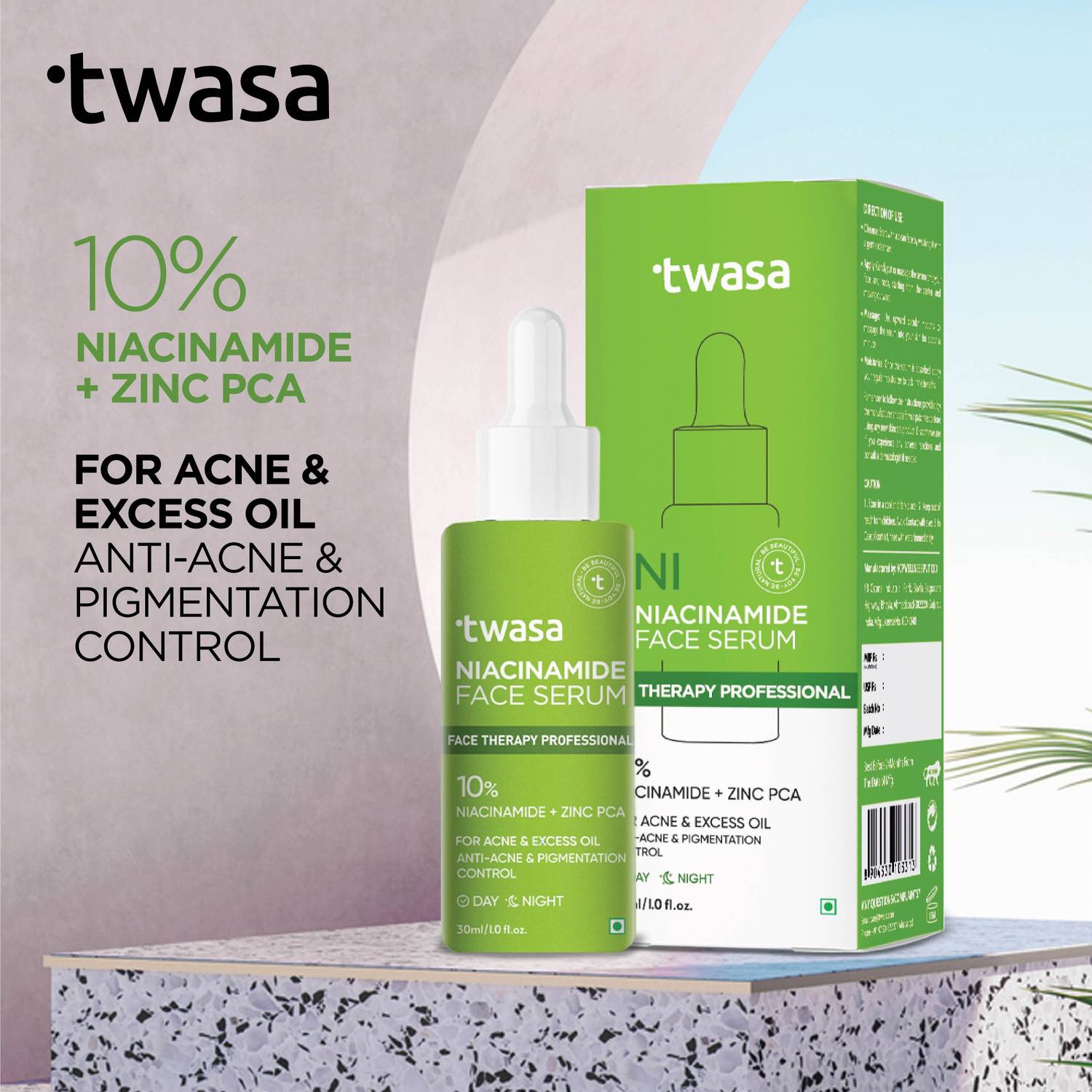 Twasa 10% Niacinamide Face Serum 30ml - Image 2
