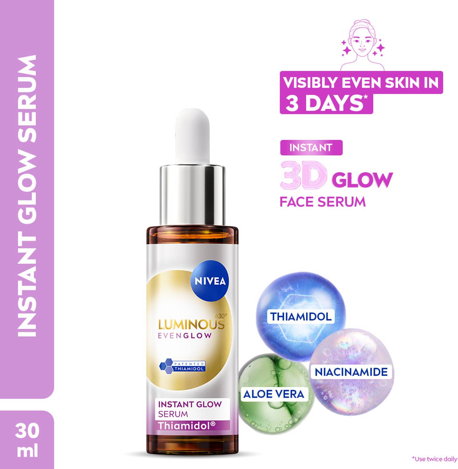 NIVEA Luminous Face Serum 30ml - Image 1