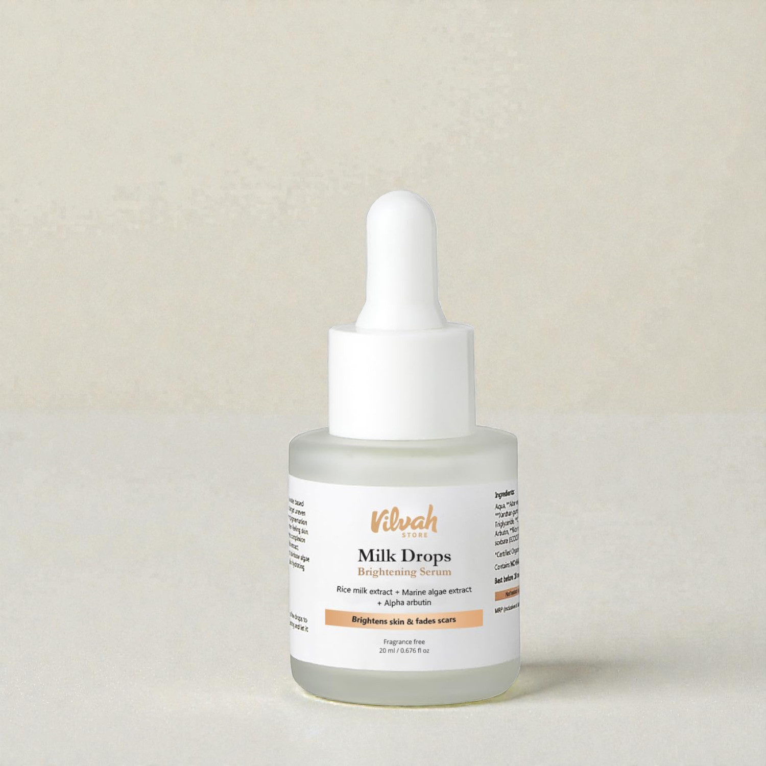 Image of Hegza Vilvah Milk Drop Essence Serum for Clear Looking Skin | Light Feel Formula