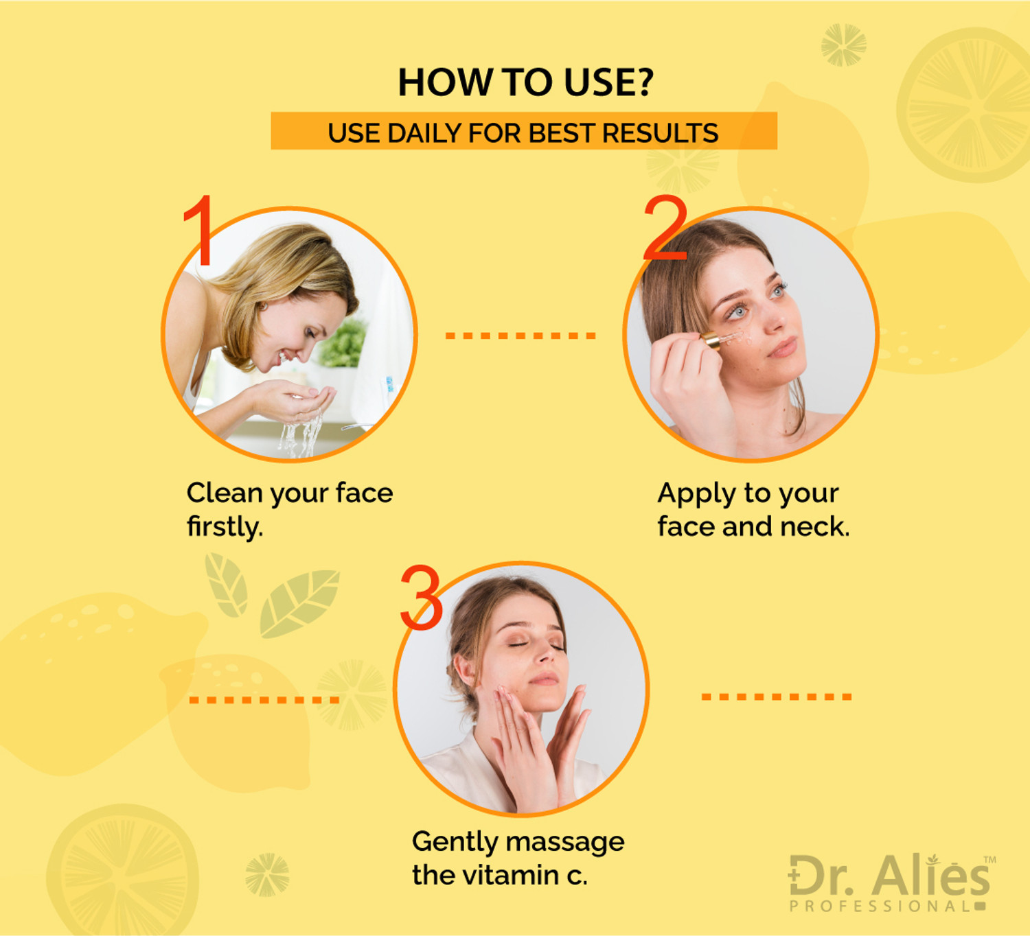 Image of Dr. Alies Professional Vitamin C Face Serum - Skin Brightening, Anti-Aging Gift kit (pack-2)