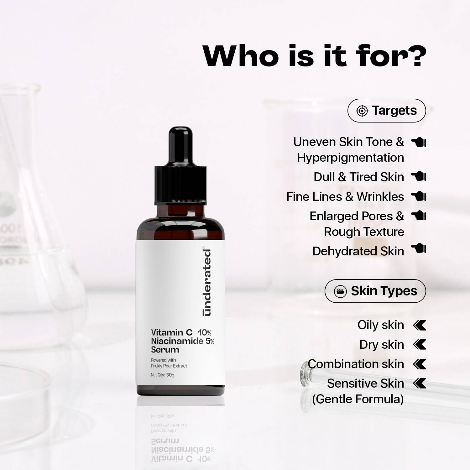 UNDERATED 10% Vitamin C, 5% Niacinamide Serum - Image 2