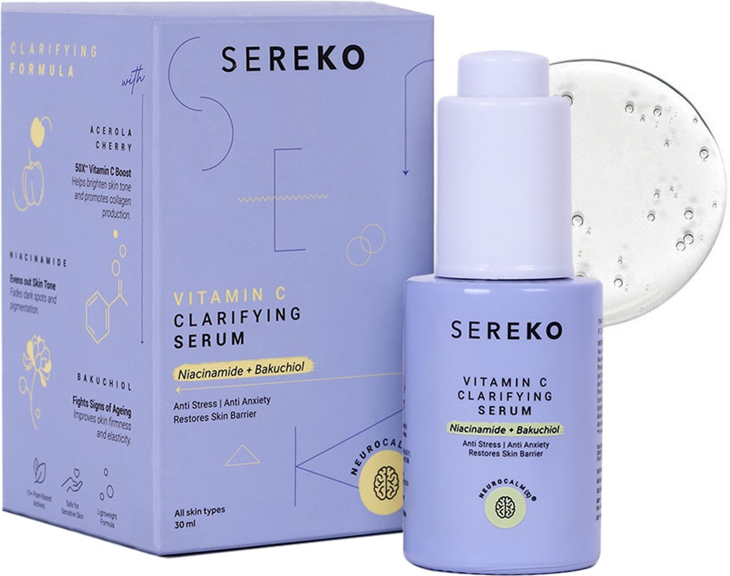 Image of SEREKO 50x Vitamin C Face Serum for Glowing & Brightening Skin For Dark Spot, Pigmentation