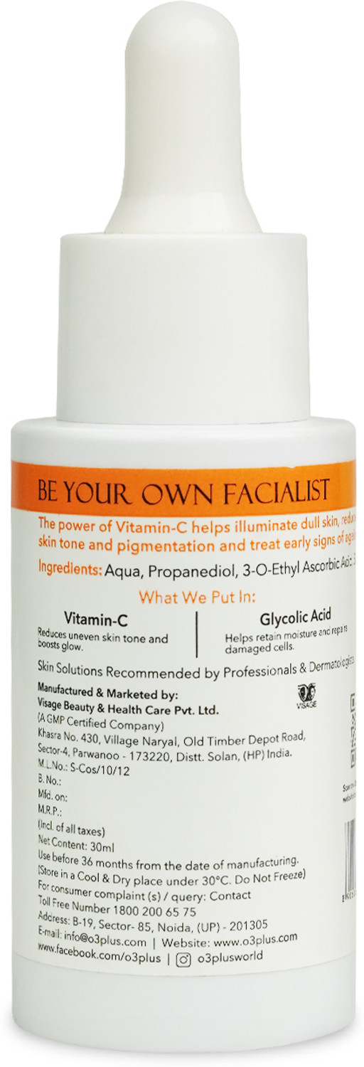 Image of O3+ Vitamin C Serum Glow with Glycolic Acid For Reduces Dark Spots & Pigmentation