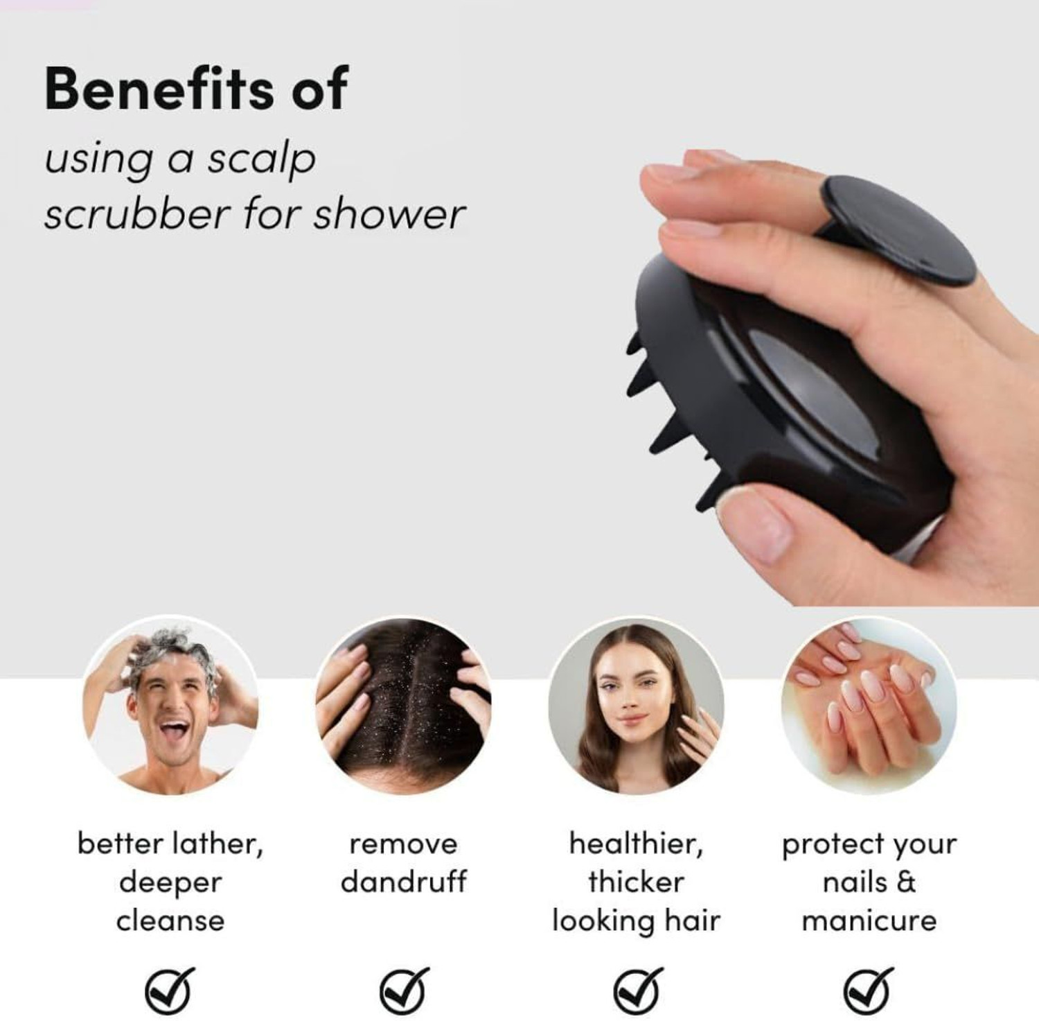 Image of DIDMENT Derma Roller + Hair Scalp Massager Brush + Face Ice Roller Combo