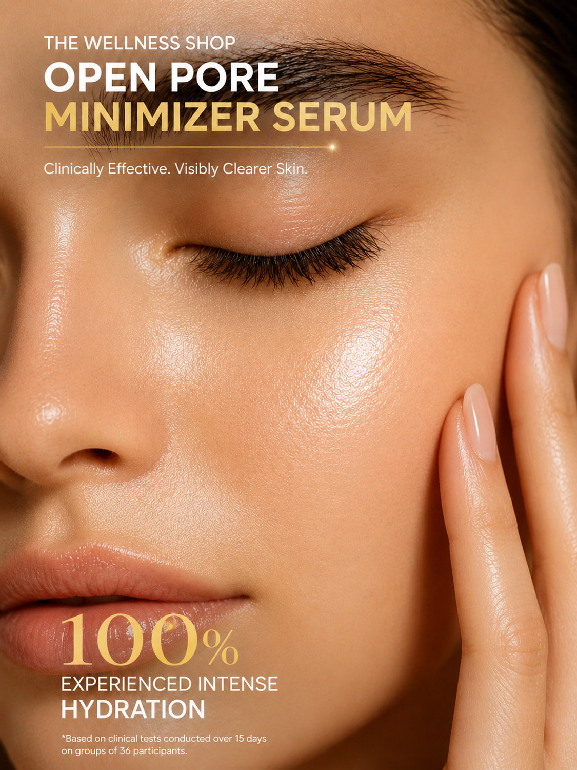 Image of The Wellness Shop Open Pore Minimizer Face Serum Toner with Niacinamide for Tightening Skin