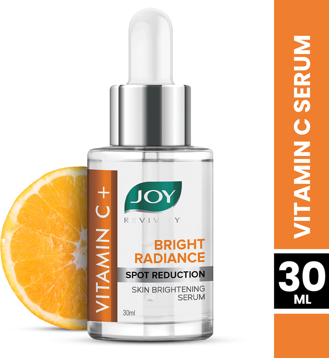 Image of Joy Vitamin C+ Bright Radiance Spot Reduction Skin Brightening Serum | With Niacinamide+Tocopherol | 100% Vegan | Vitamin C Face Serum for Glowing Skin