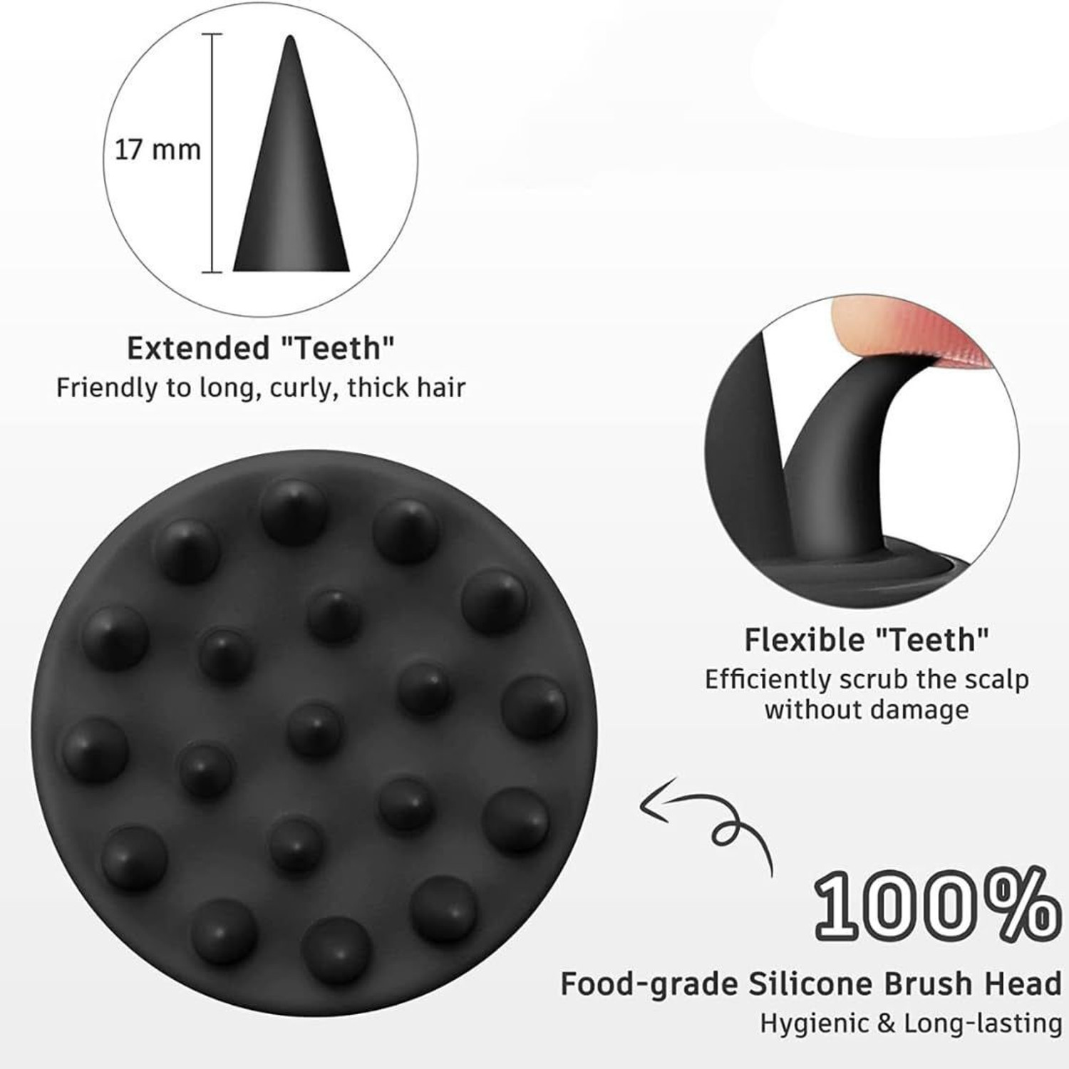 Image of DIDMENT Derma Roller + Hair Scalp Massager Brush + Face Ice Roller Combo