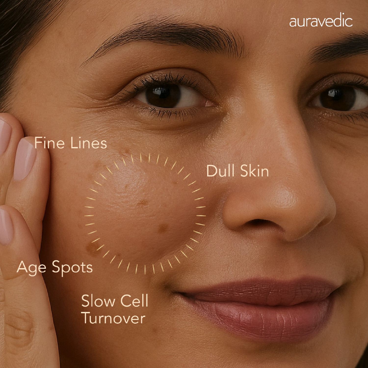 Image of AURAVEDIC Kumkumadhi Retinol Night Cream With Kumkumadi Face Oil