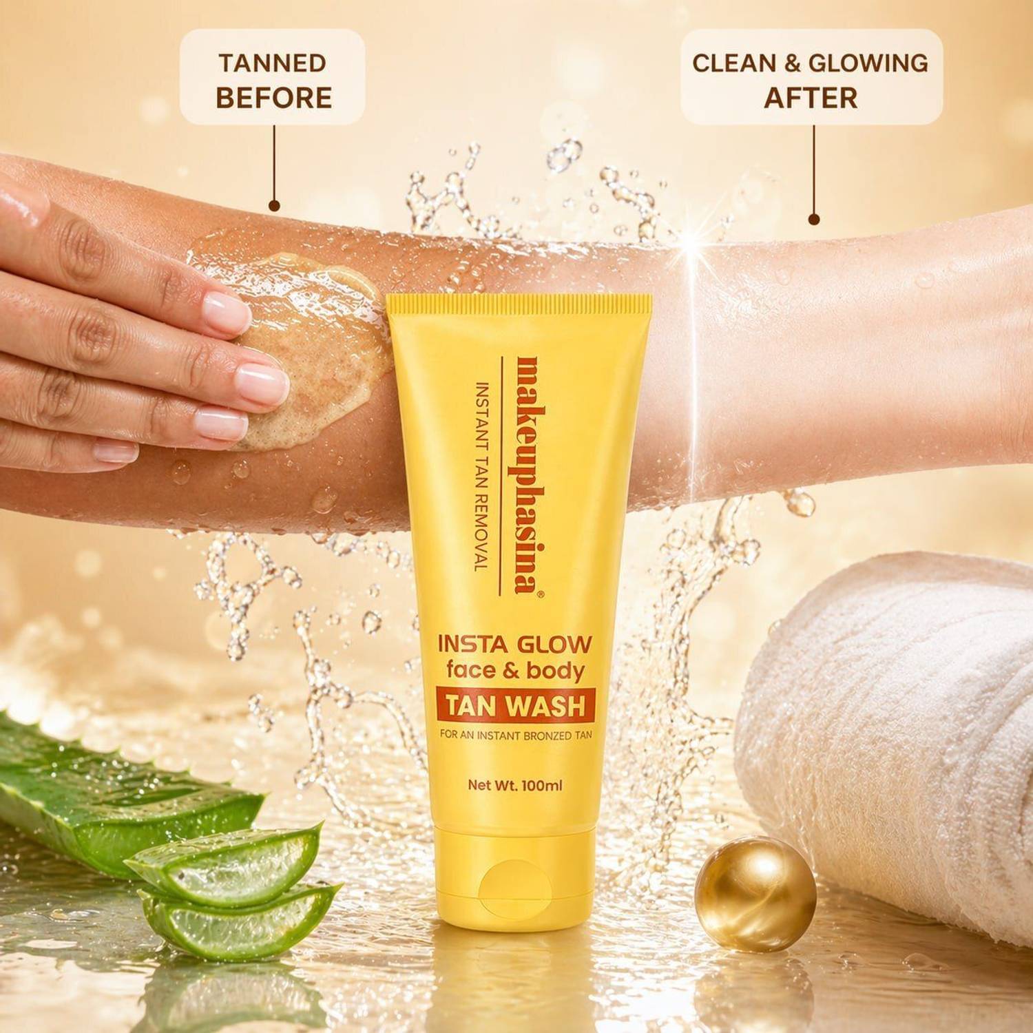 Makeup Hasina Face & Body Tan Removal Wash - Image 5