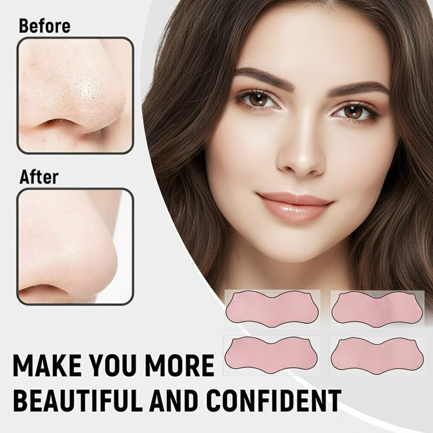 Image of Kruox Strawberry 10 Nose Strips and 10 Wet Wipes Blackhead & Whitehead remover Strip Strips (10 Strips)