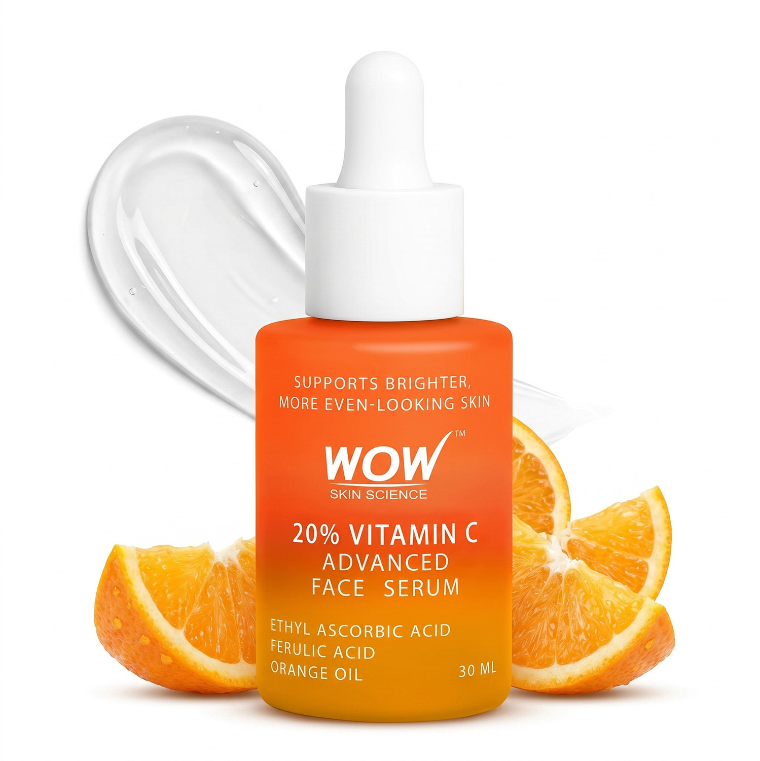 Image of WOW SKIN SCIENCE 20% Vitamin C Advanced Face Serum with Ferulic Acid & Orange Oil