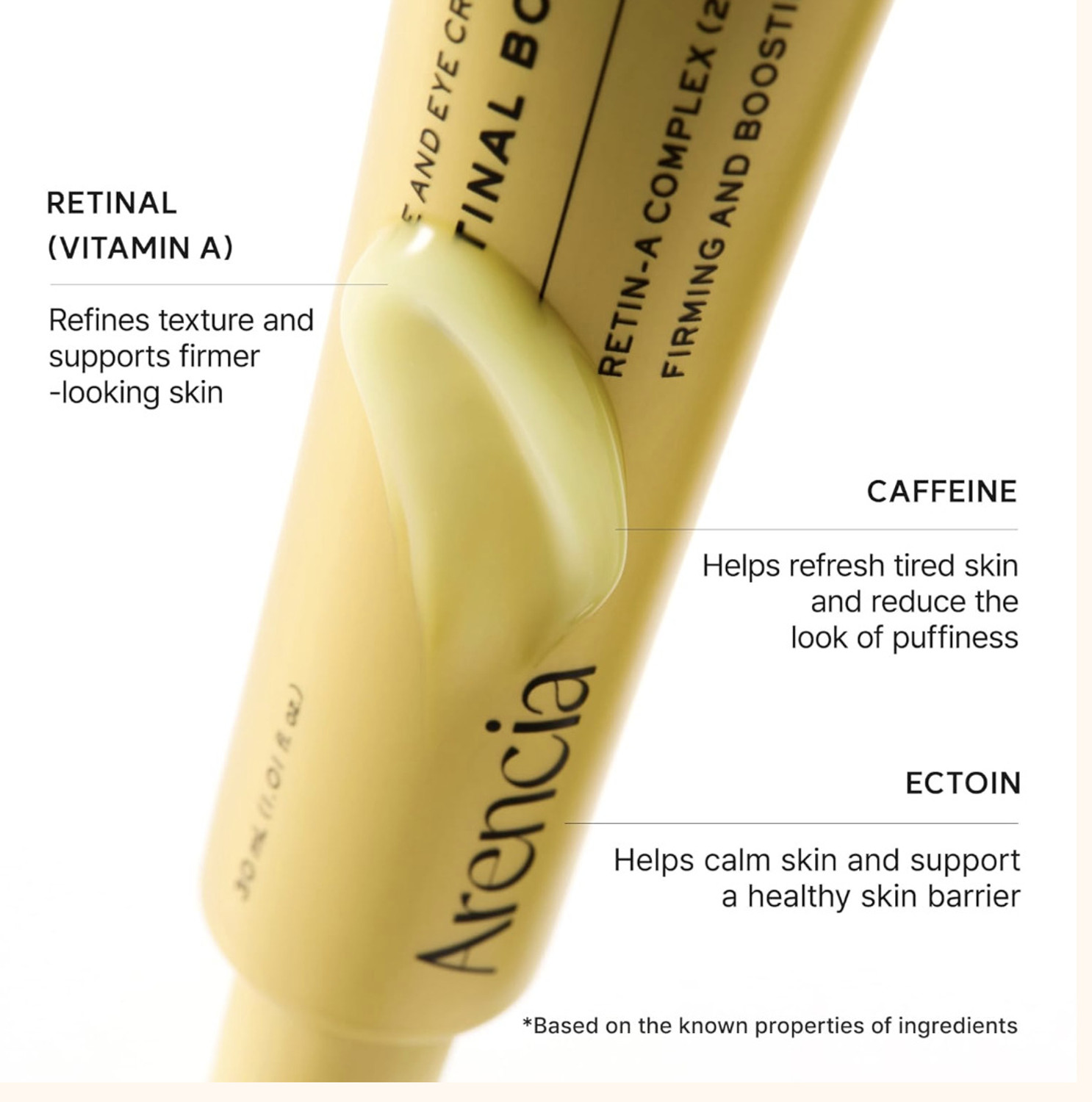 Image of Arencia Retinal Booster Shot Serum | Anti-Aging Night Serum with Caffeine & Ectoin for Firm, Smooth Skin (30 ml)