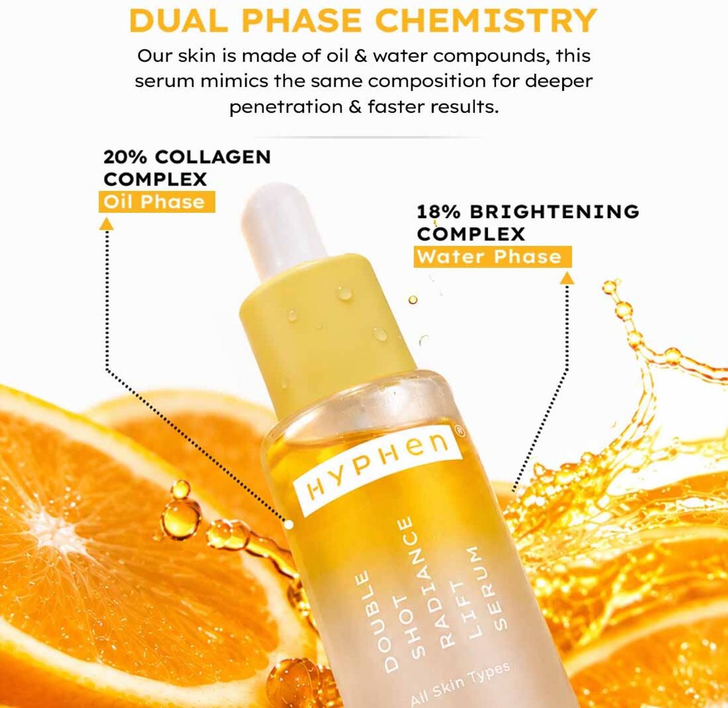 HYPHEN Double Shot 18% Brightening + 20% Collagen Face Serum - Image 3