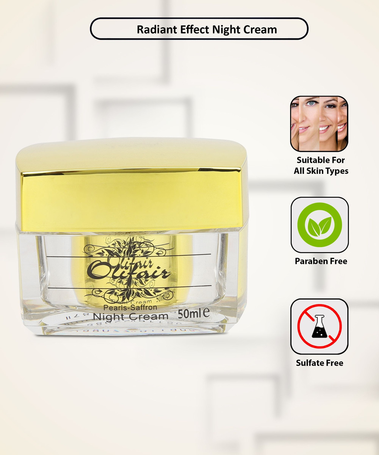 Image of Olifair Radiant Effect Night Cream - Pack of 12