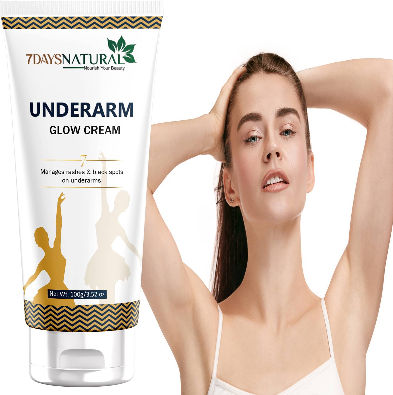 7days natural Black dark Underarm Whitening Cream | Removes Rashes| Dark Spots |Pigmentation